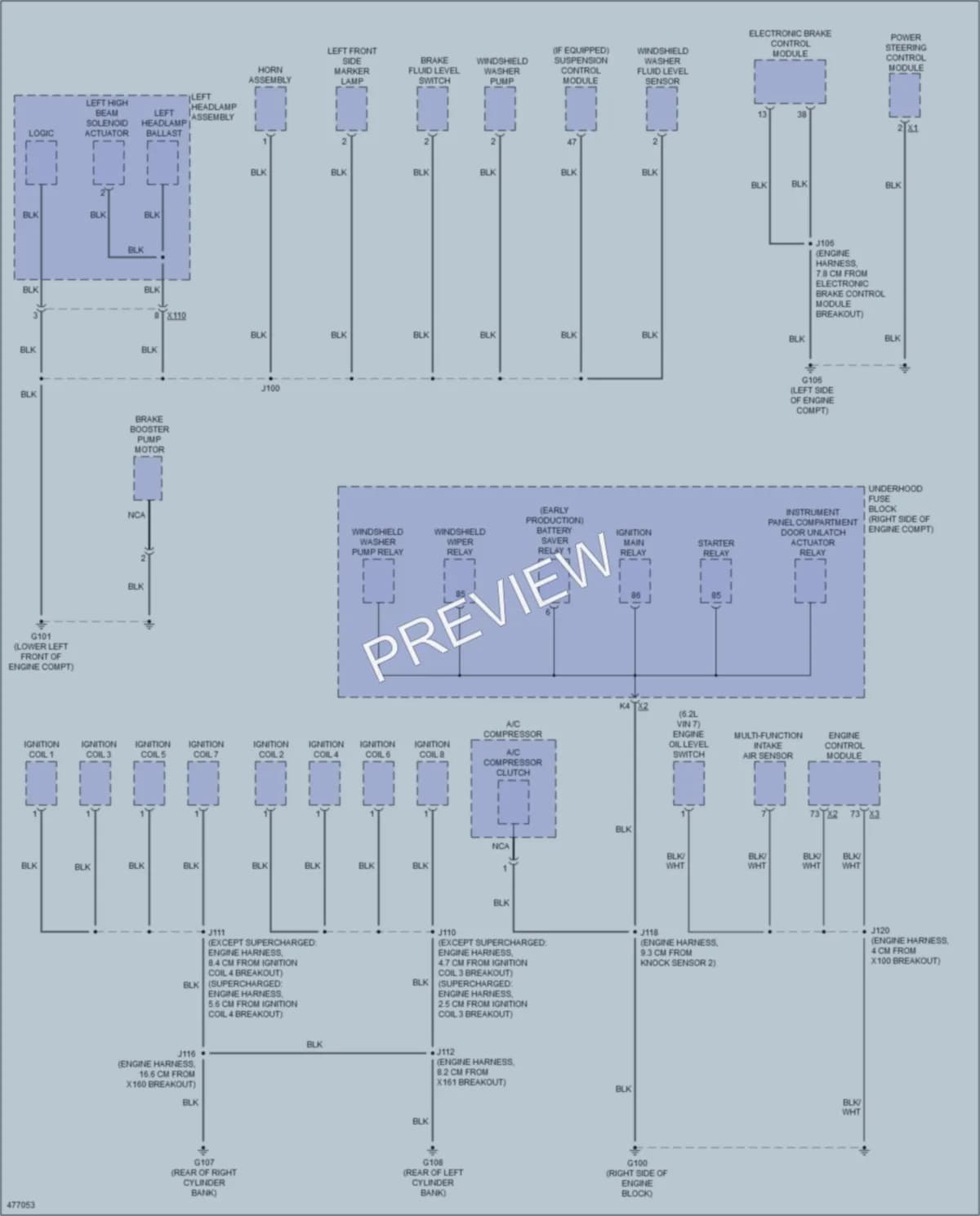 2015 Chevrolet CorvetteZ06 Ground Distribution wiring diagram preview