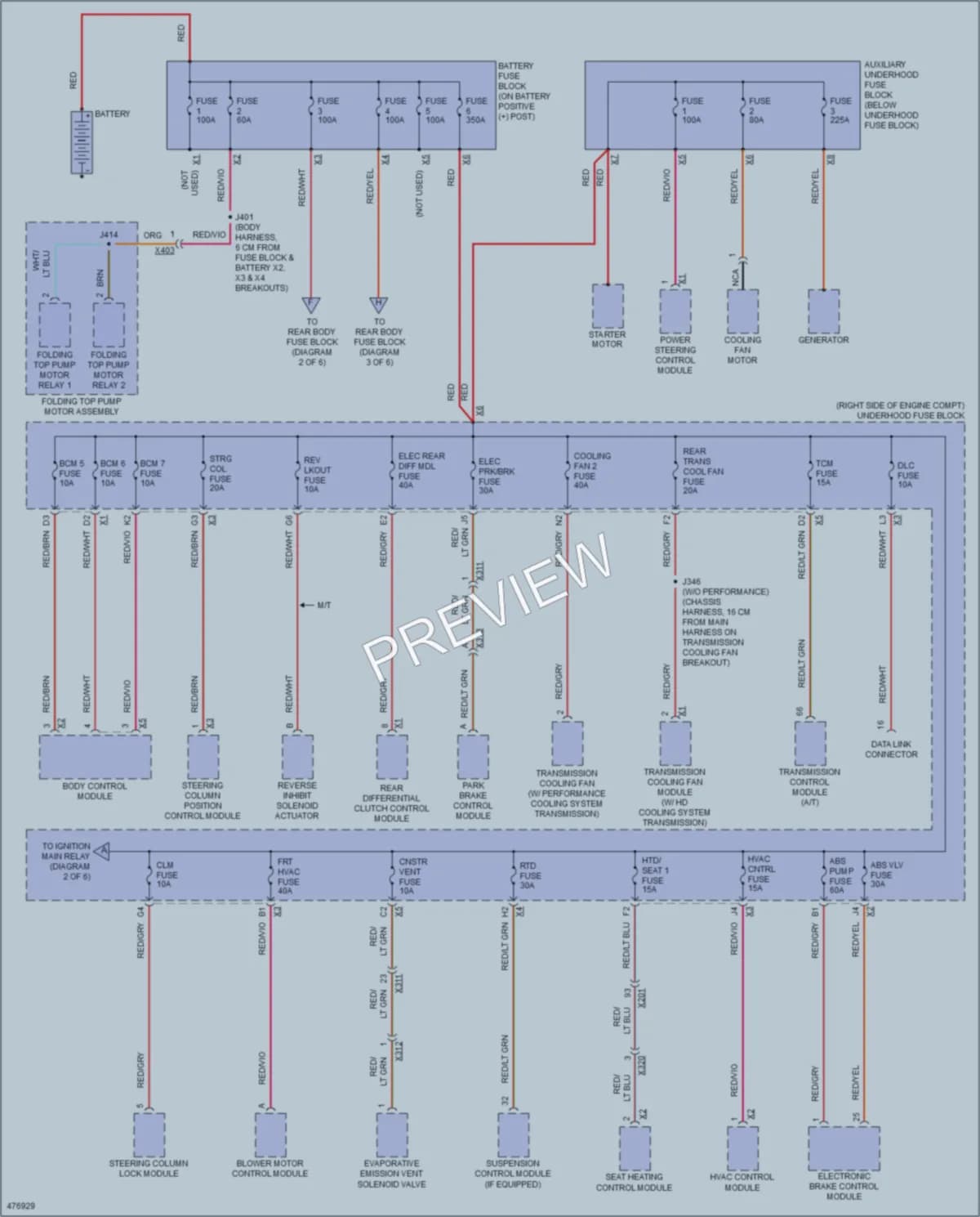 2015 Chevrolet CorvetteZ06 Power Distribution wiring diagram preview