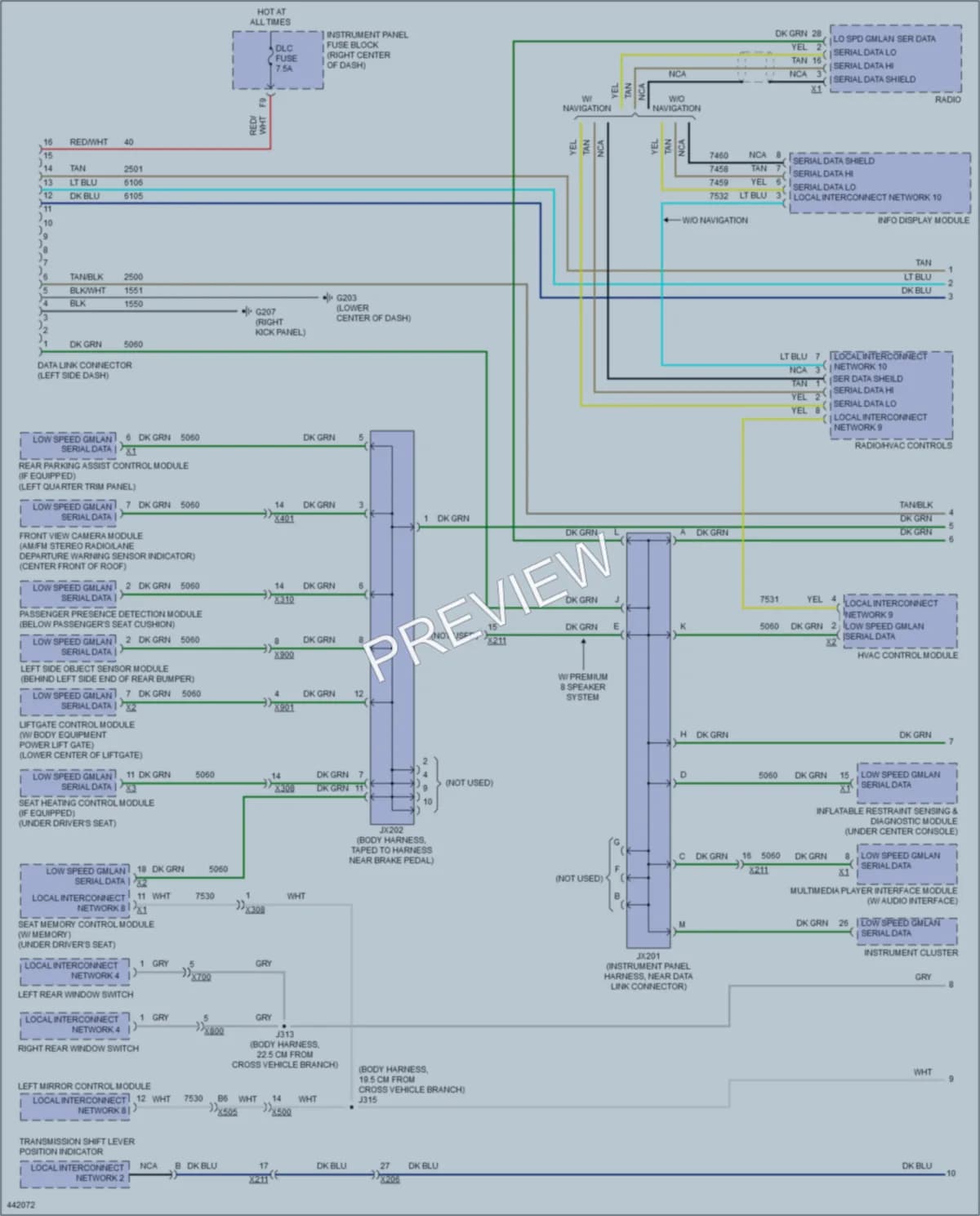 2015 Chevrolet Equinox Computer Data Lines wiring diagram preview