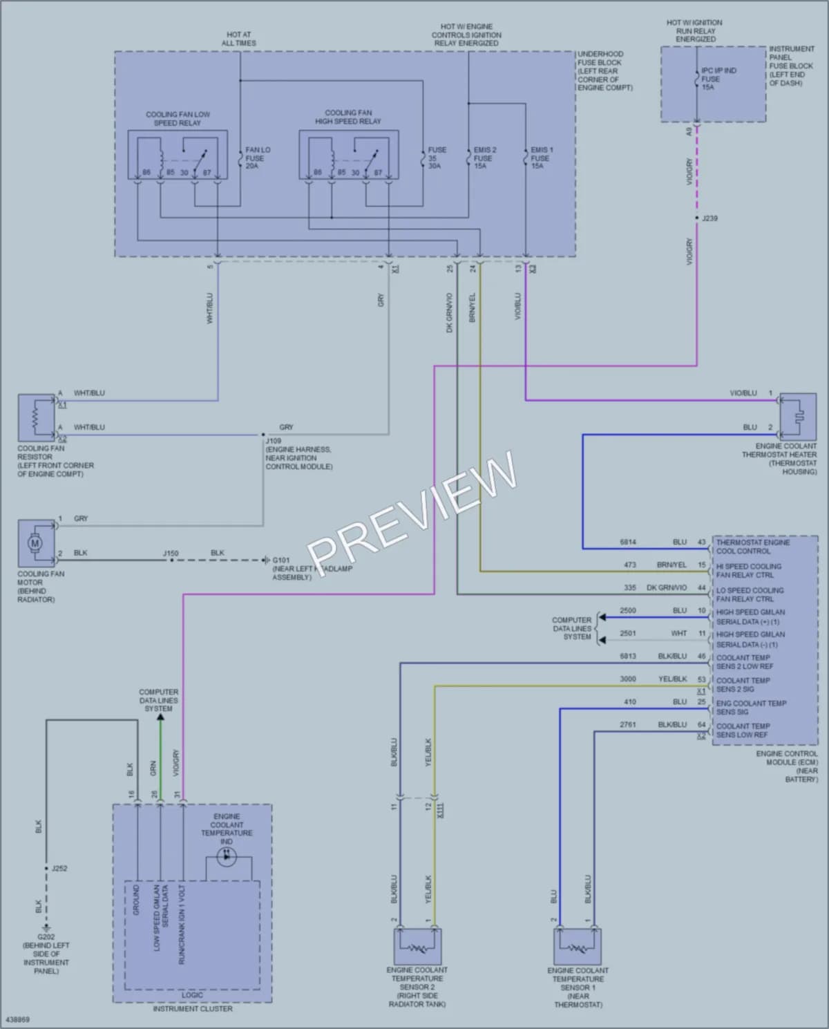 2015 Chevrolet Spark Cooling Fan wiring diagram preview