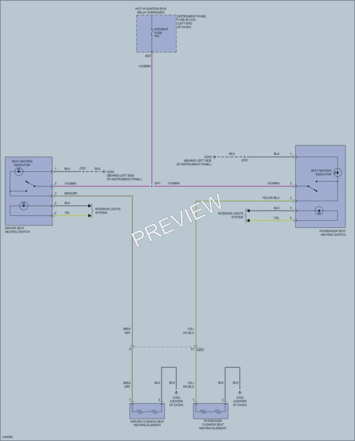 2015 Chevrolet Spark Power Seats wiring diagram preview