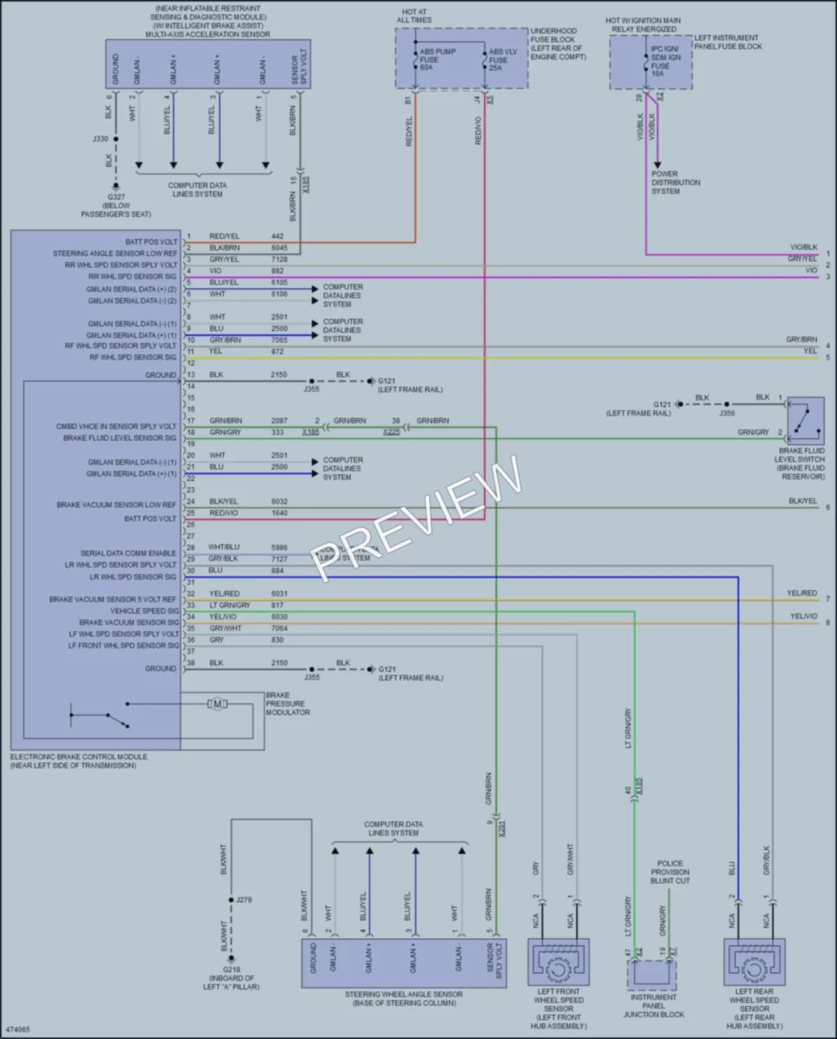 2015 Chevrolet Tahoe Anti Lock Brakes wiring diagram preview