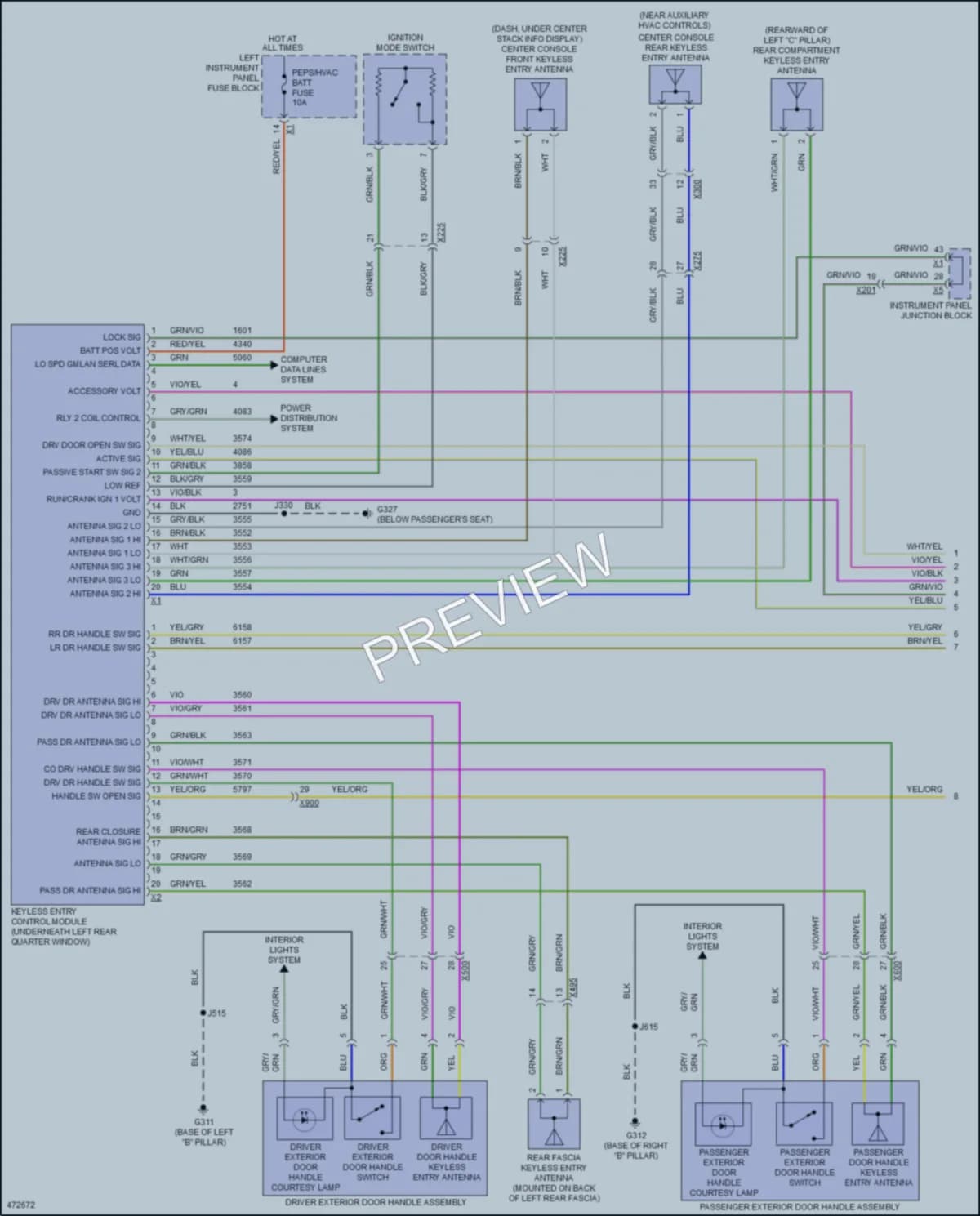 2015 Chevrolet Tahoe Anti Theft wiring diagram preview