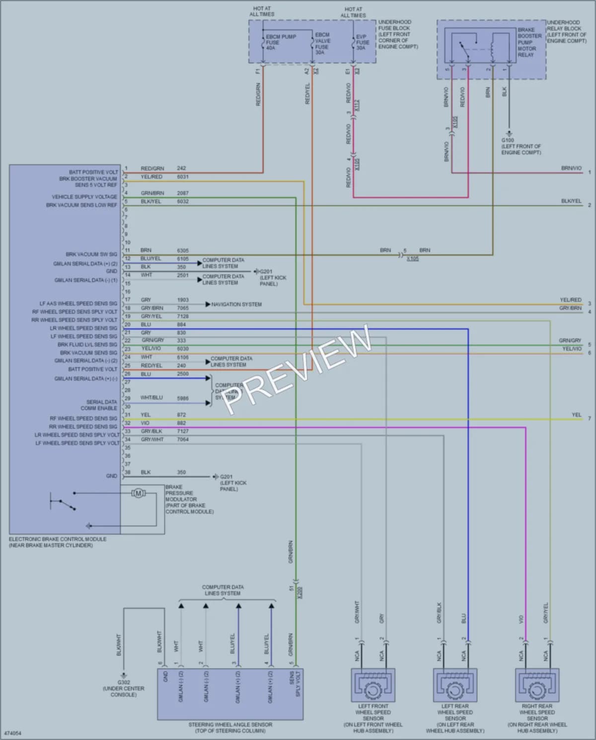 2015 Chevrolet Trax Anti Lock Brakes wiring diagram preview