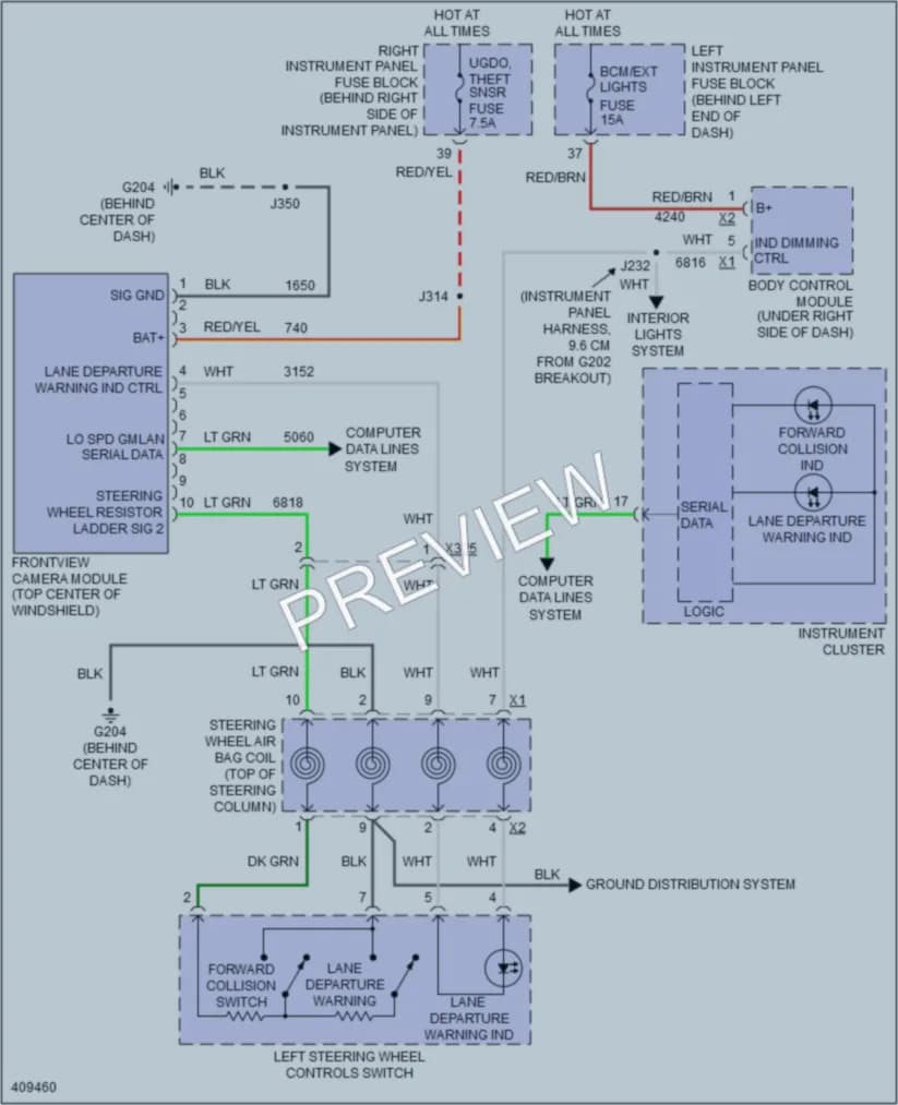 2015 Chevrolet Volt Navigation wiring diagram preview