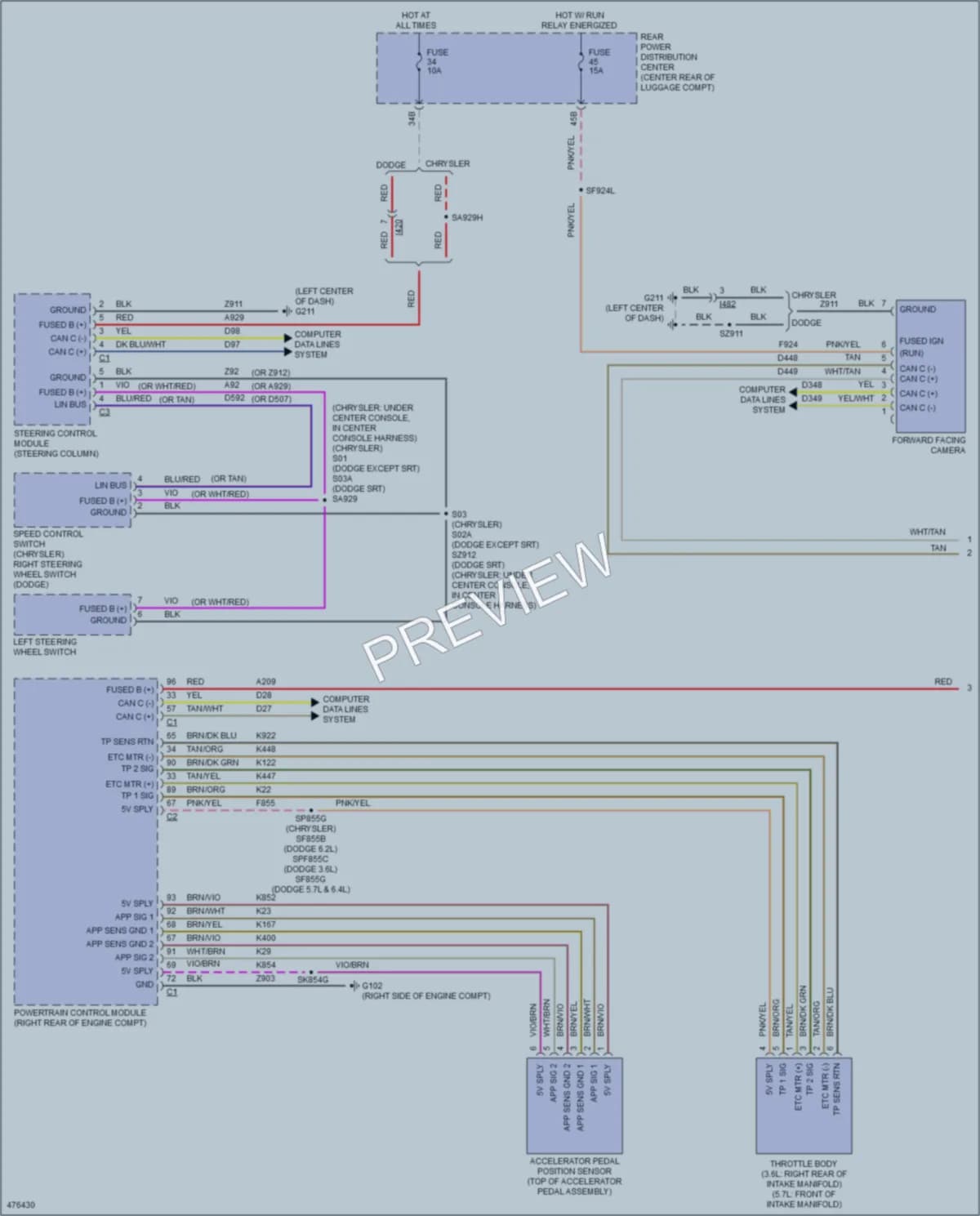2015 Dodge Charger Cruise Control wiring diagram preview
