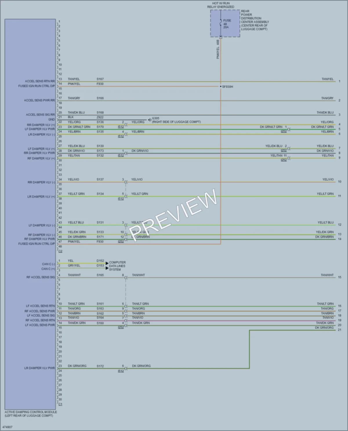 2015 Dodge Charger Electronic Suspension wiring diagram preview