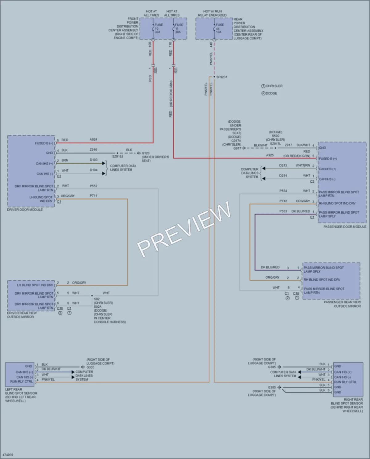 2015 Dodge Charger Navigation wiring diagram preview