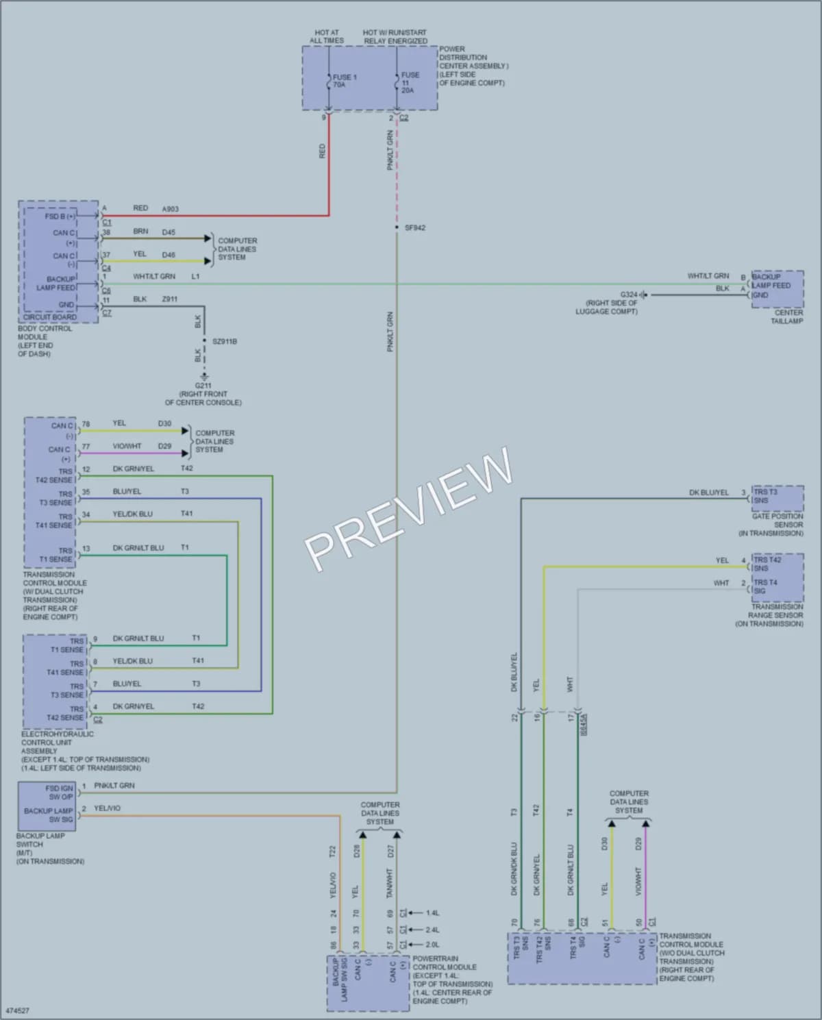2015 Dodge Dart Exterior Lights wiring diagram preview