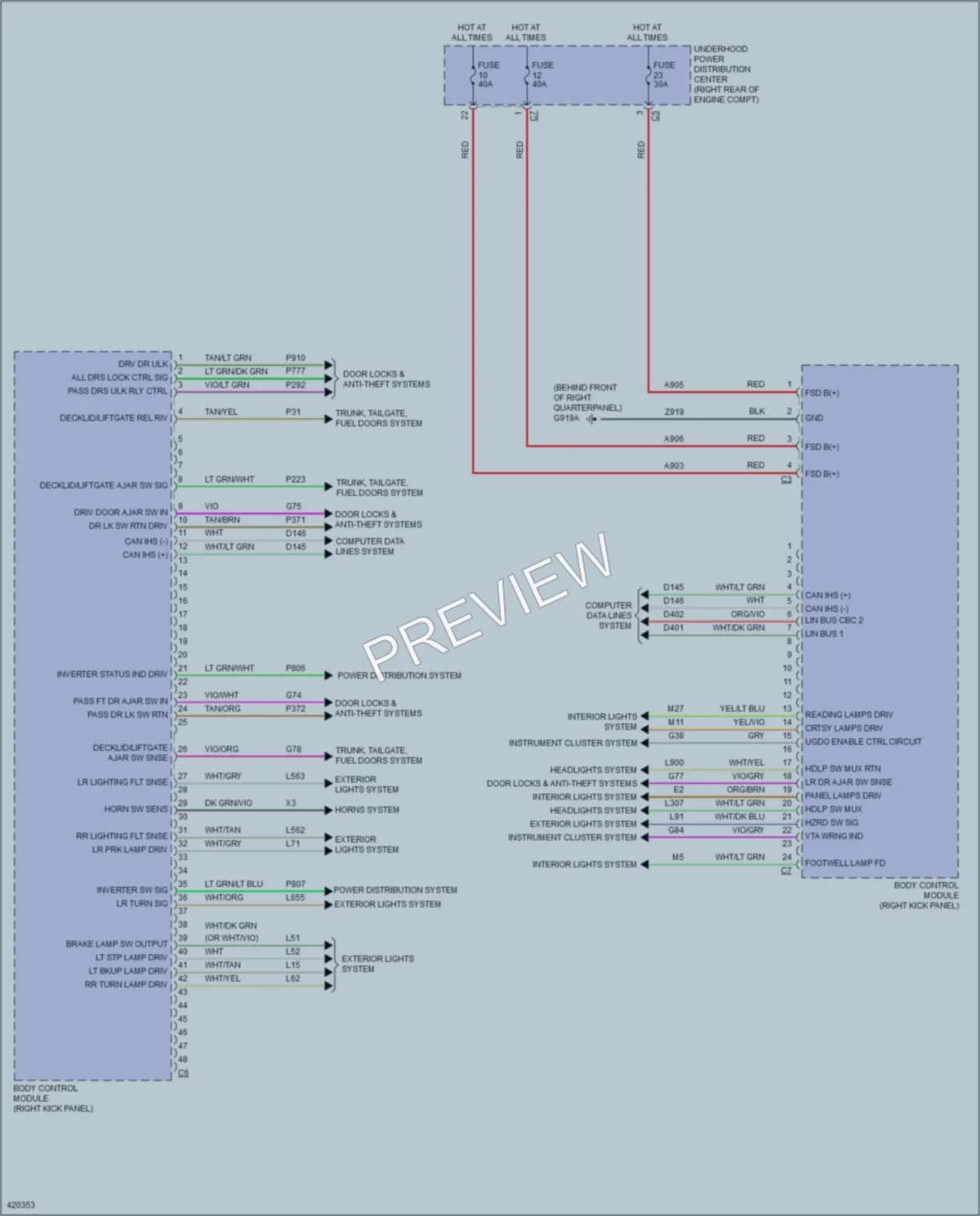 2015 Dodge Durango Body Control Modules wiring diagram preview