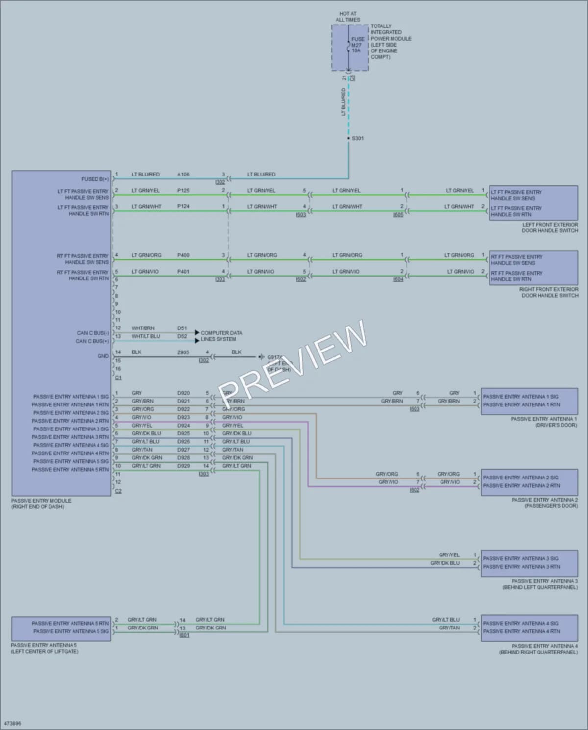 2015 Dodge GrandCaravan Anti Theft wiring diagram preview