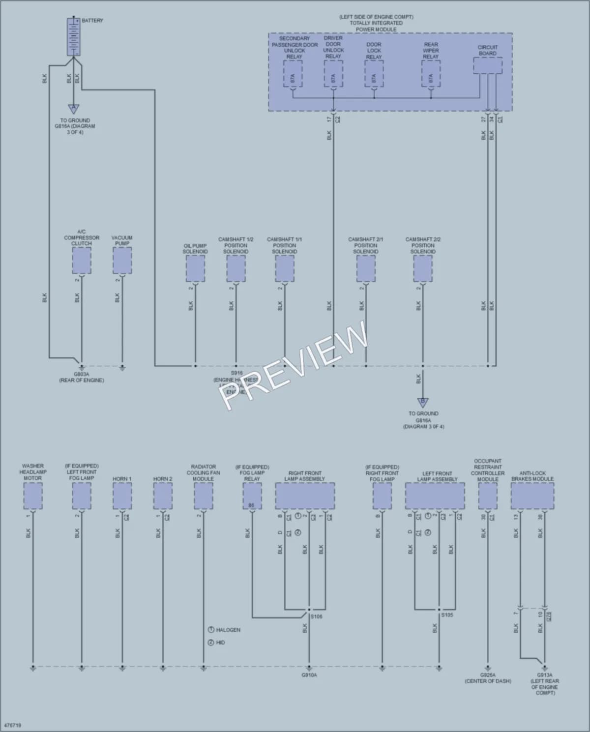 2015 Dodge GrandCaravan Ground Distribution wiring diagram preview