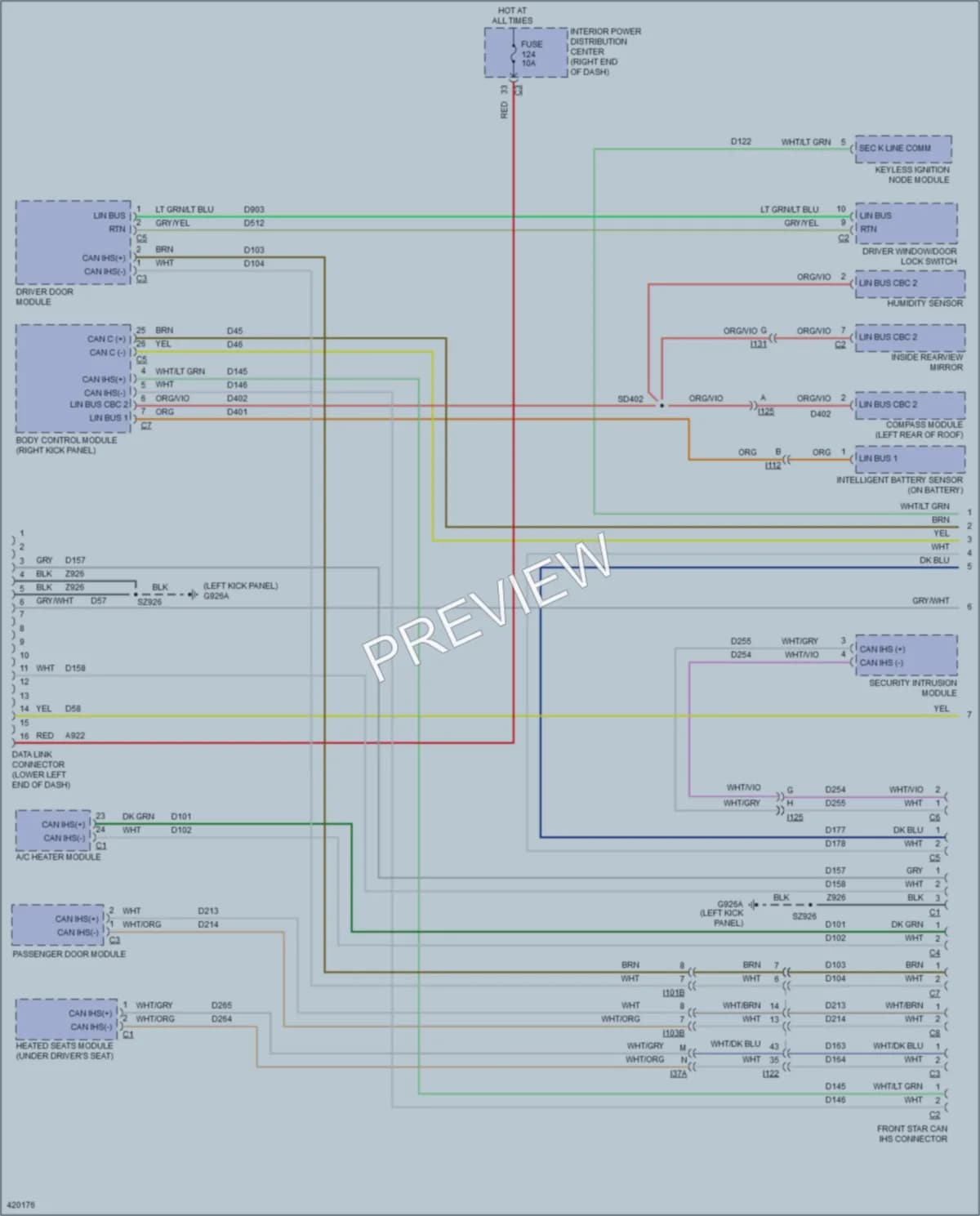 2015 Dodge Journey Computer Data Lines wiring diagram preview
