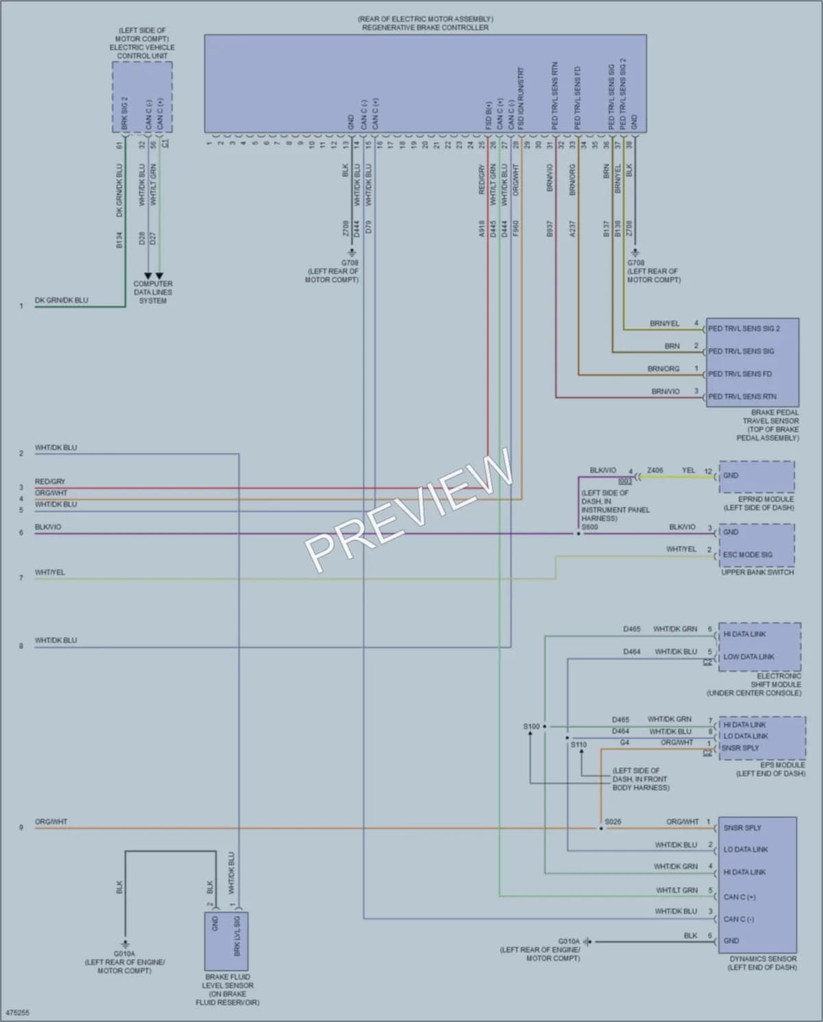 2015 Fiat 500 Anti Lock Brakes wiring diagram preview