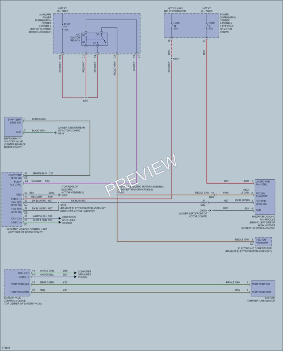 2015 Fiat 500C Cooling Fan wiring diagram preview