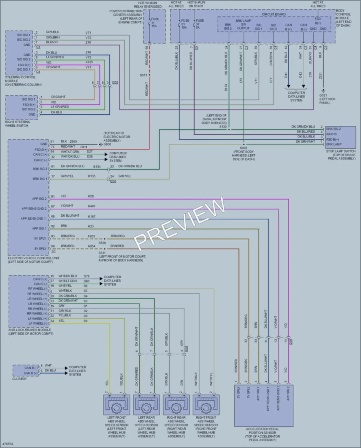 2015 Fiat 500C Cruise Control wiring diagram preview