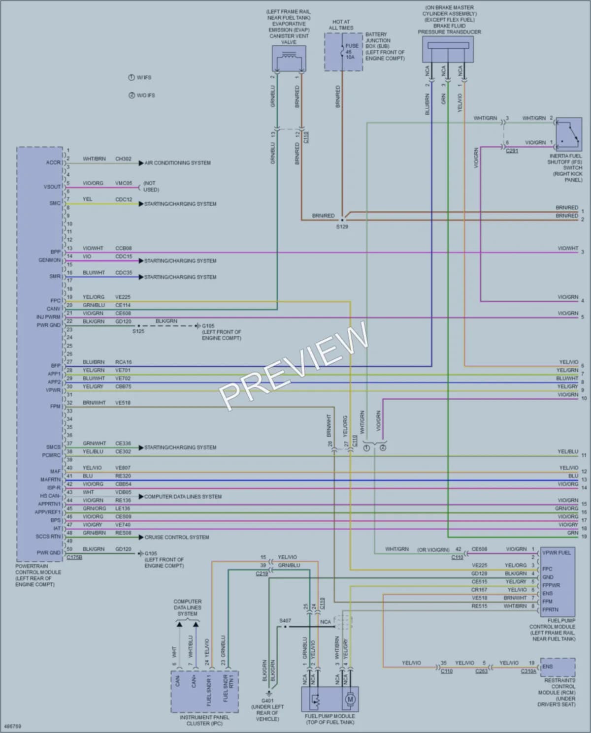 2015 Ford E450Econoline Engine Performance wiring diagram preview