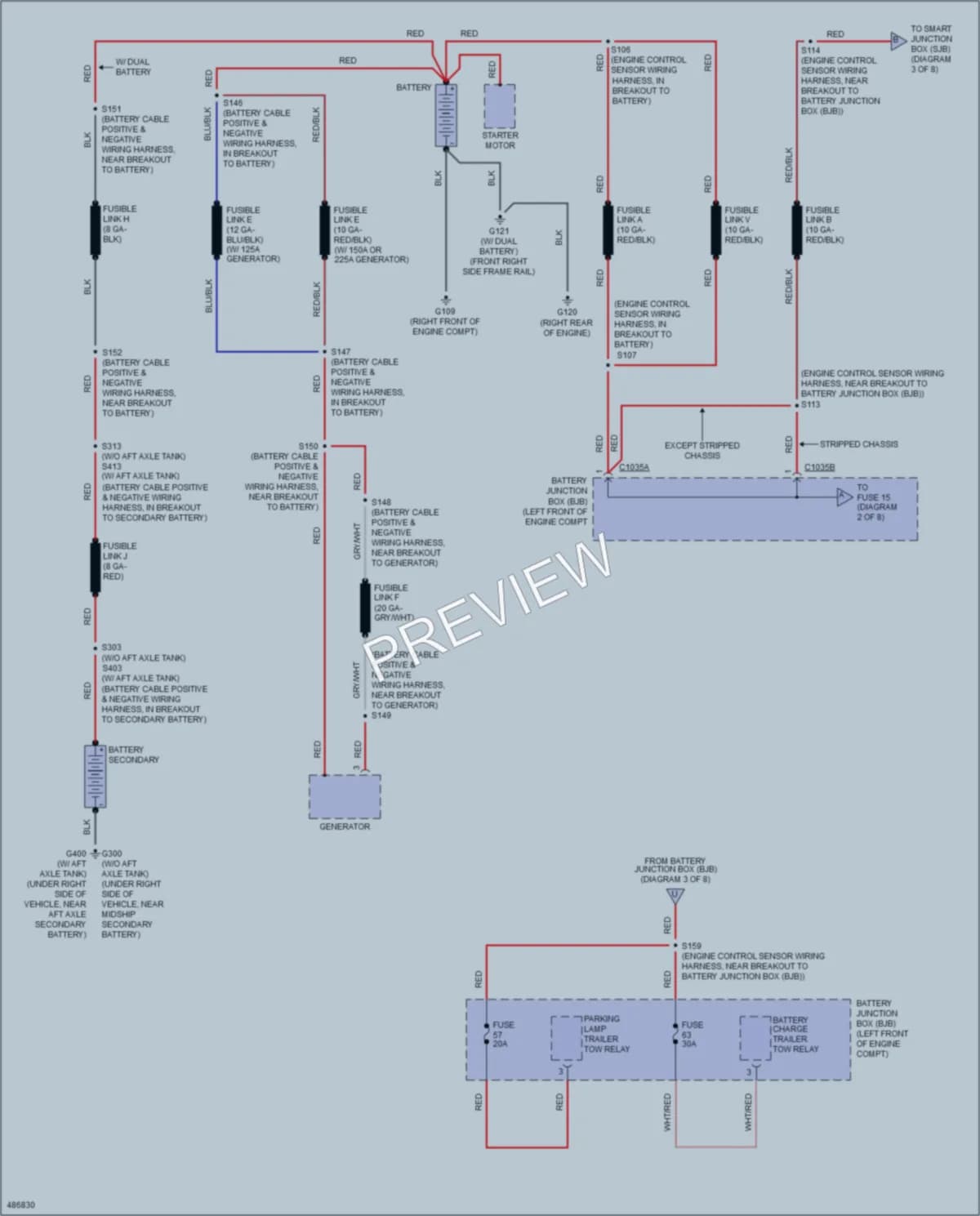 2015 Ford E450Econoline Power Distribution wiring diagram preview