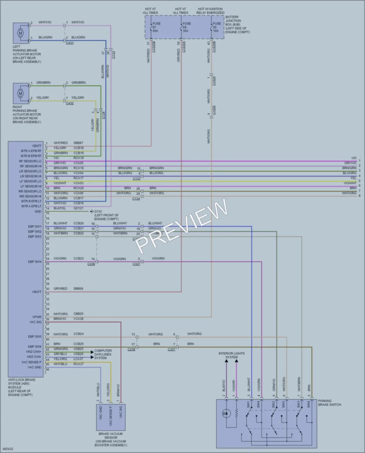 2015 Ford Edge Anti Lock Brakes wiring diagram preview