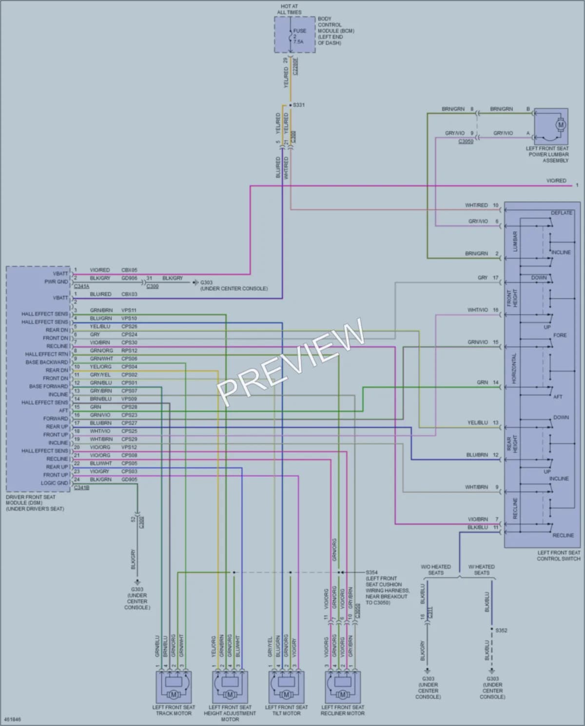 2015 Ford Edge Memory Systems wiring diagram preview