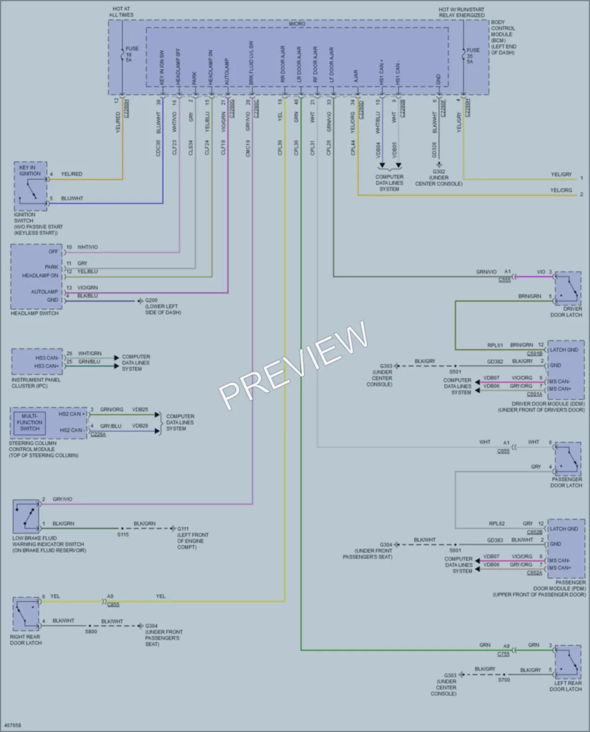2015 Ford Edge Warning Systems wiring diagram preview