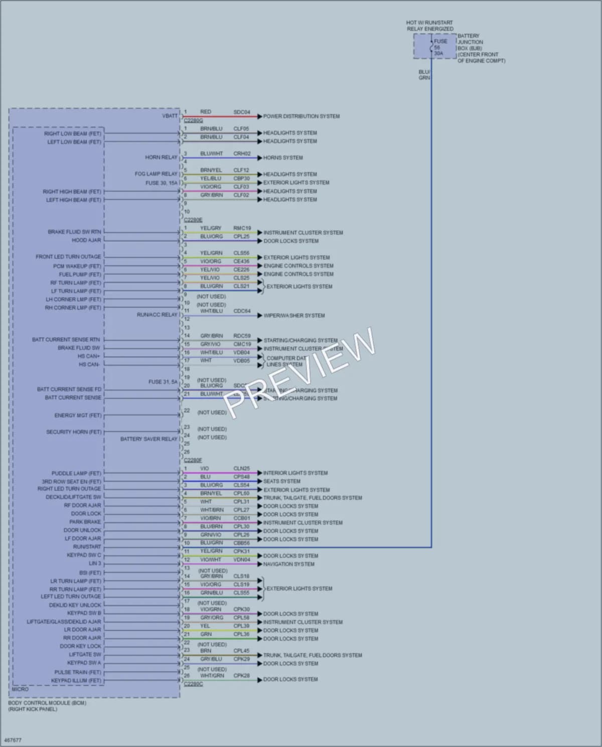 2015 Ford Expedition Body Control Modules wiring diagram preview