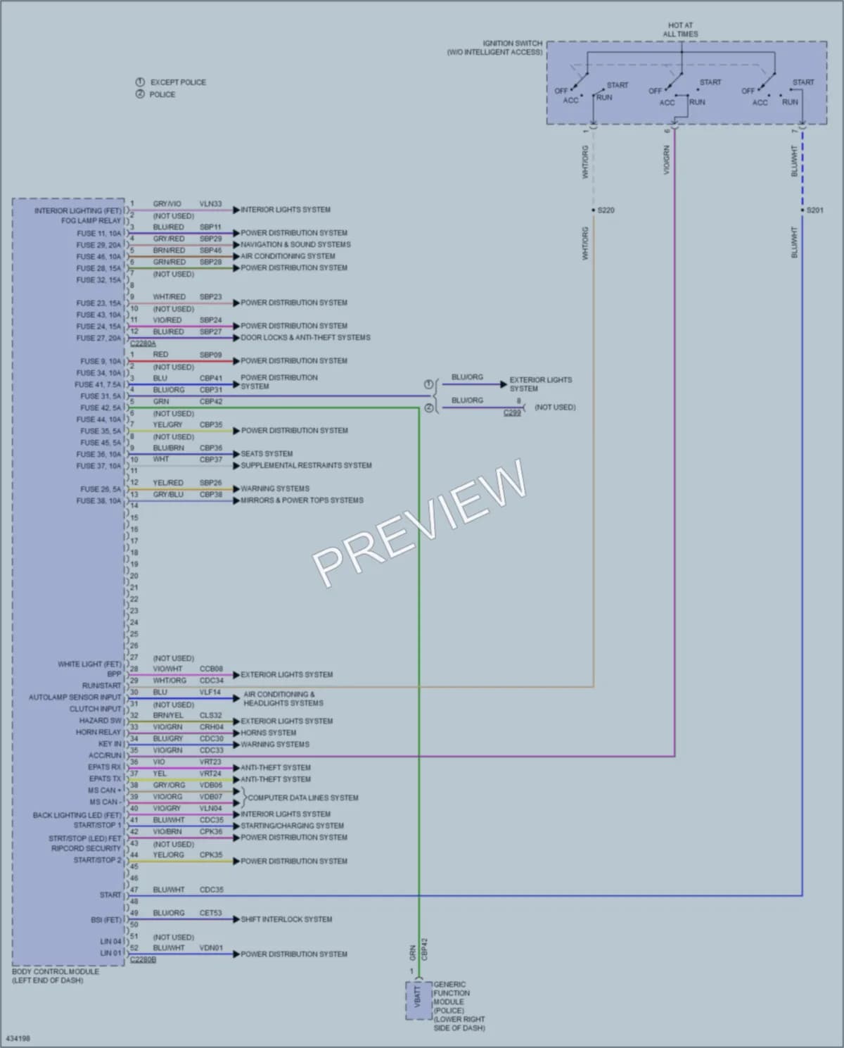 2015 Ford Explorer Body Control Modules wiring diagram preview