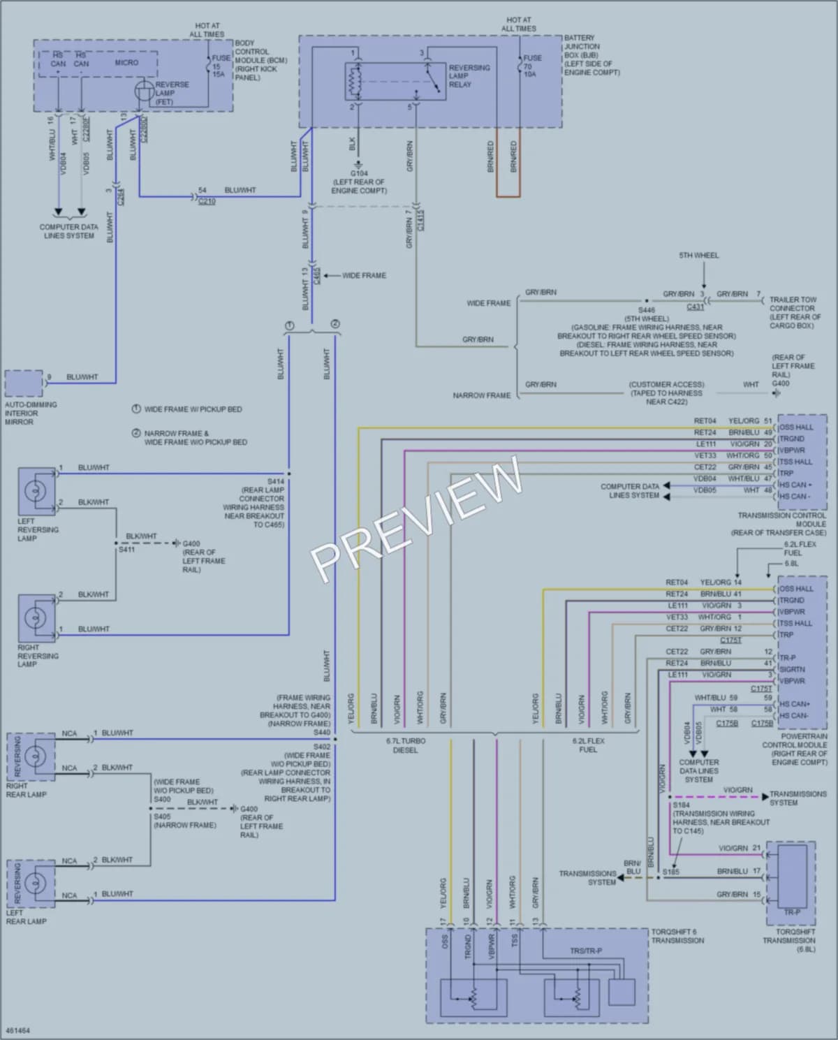 2015 Ford F450SuperDuty Exterior Lights wiring diagram preview
