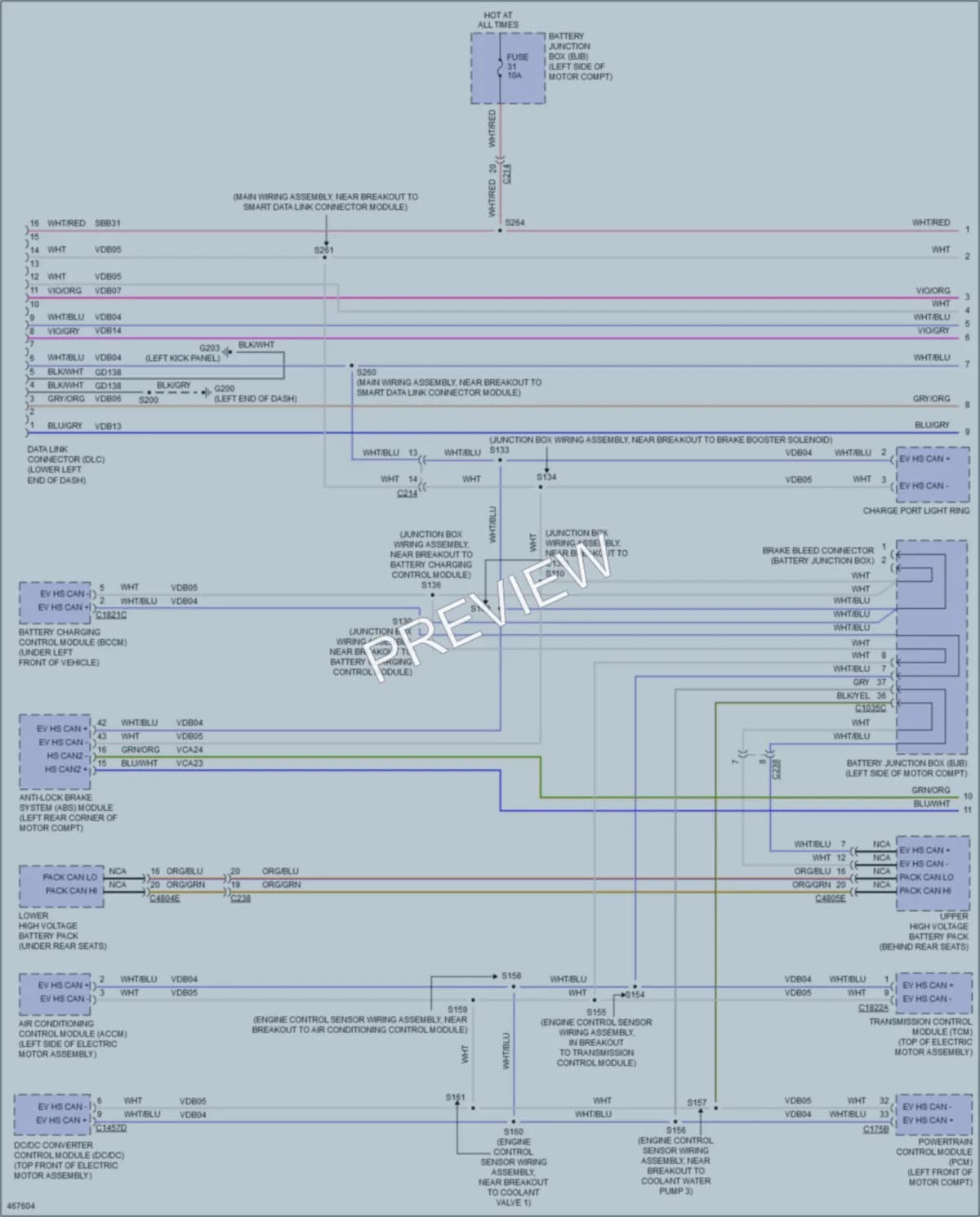 2015 Ford Focus Computer Data Lines wiring diagram preview
