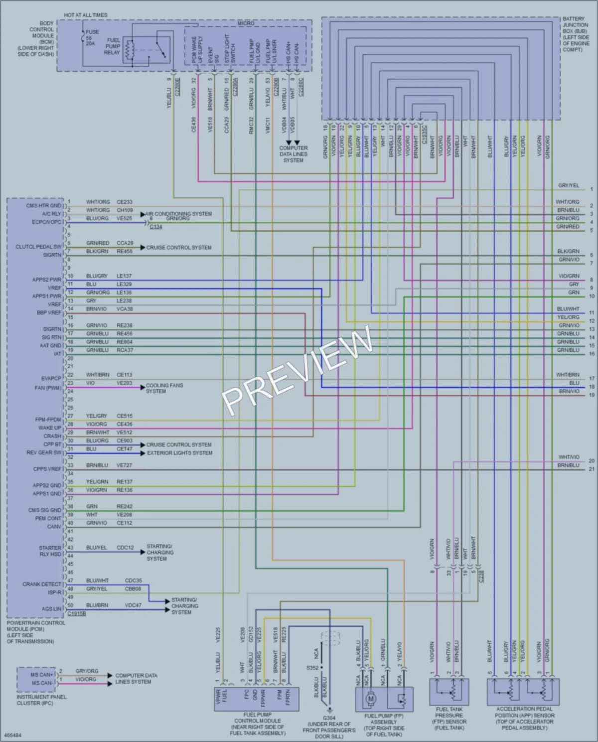 2015 Ford Focus Engine Performance wiring diagram preview