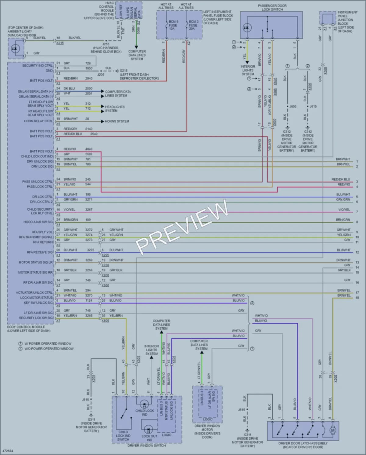 2015 GMC 2500HDSierraDenali Anti Theft wiring diagram preview
