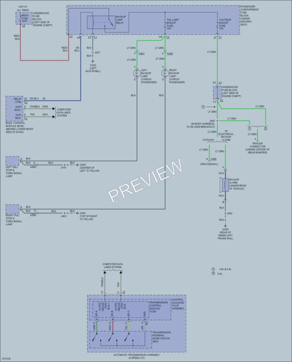 2015 GMC 2500Savana Exterior Lights wiring diagram preview