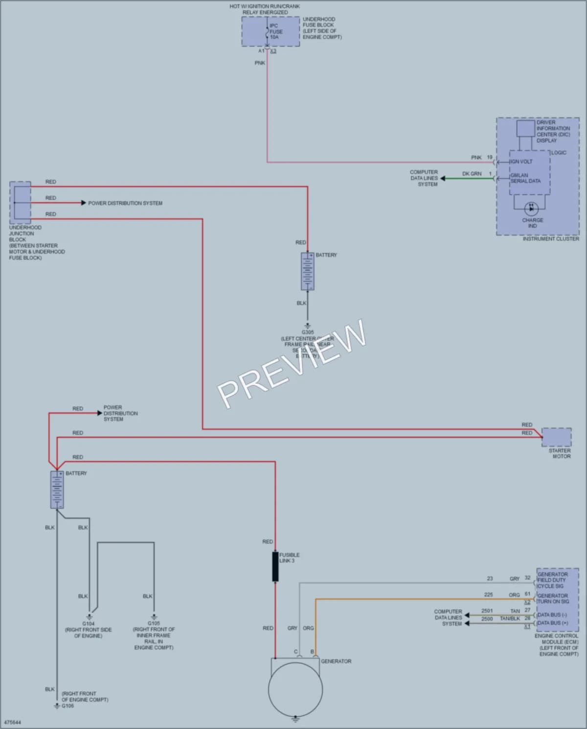 2015 GMC 2500Savana Starting Charging wiring diagram preview