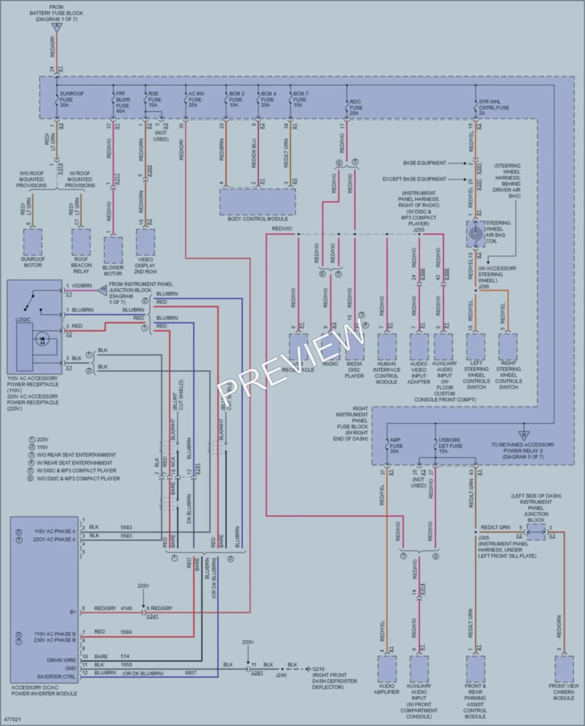 2015 GMC 3500HDSierra Power Distribution wiring diagram preview