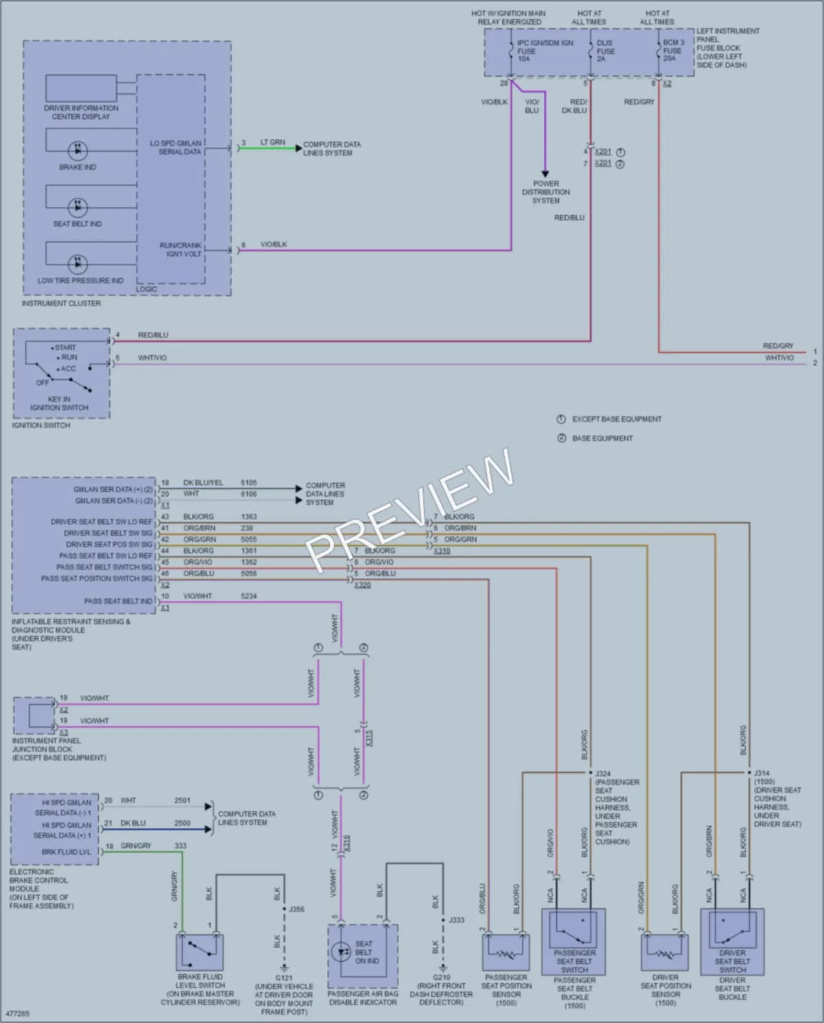 2015 GMC 3500HDSierra Warning Systems wiring diagram preview