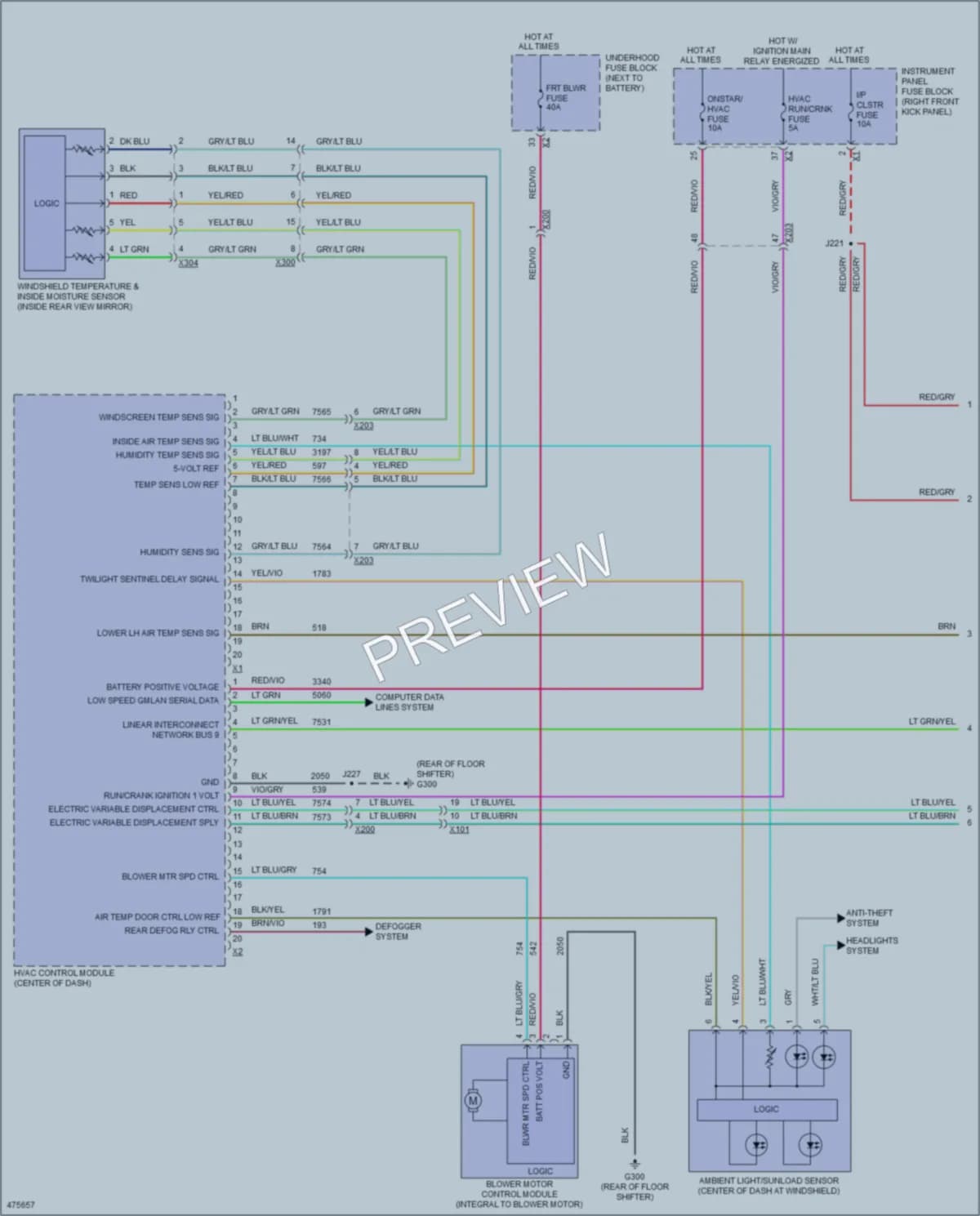 2015 GMC Canyon Air Conditioning wiring diagram preview
