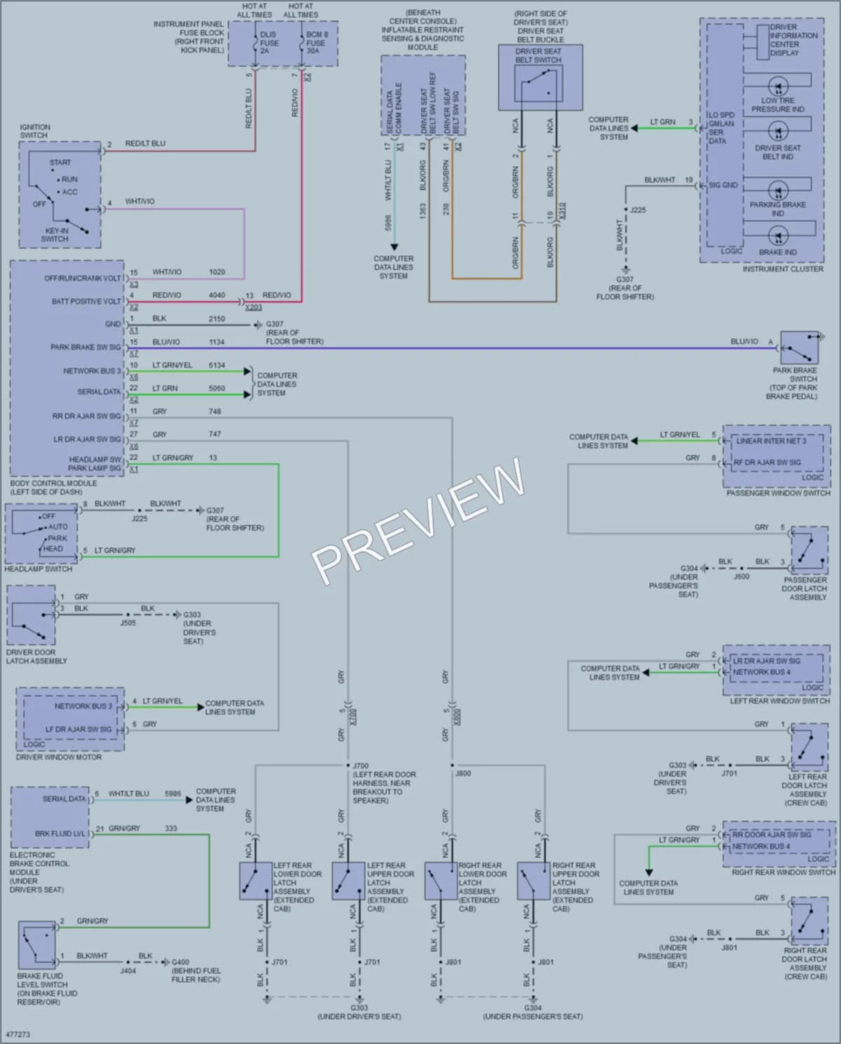 2015 GMC Canyon Warning Systems wiring diagram preview