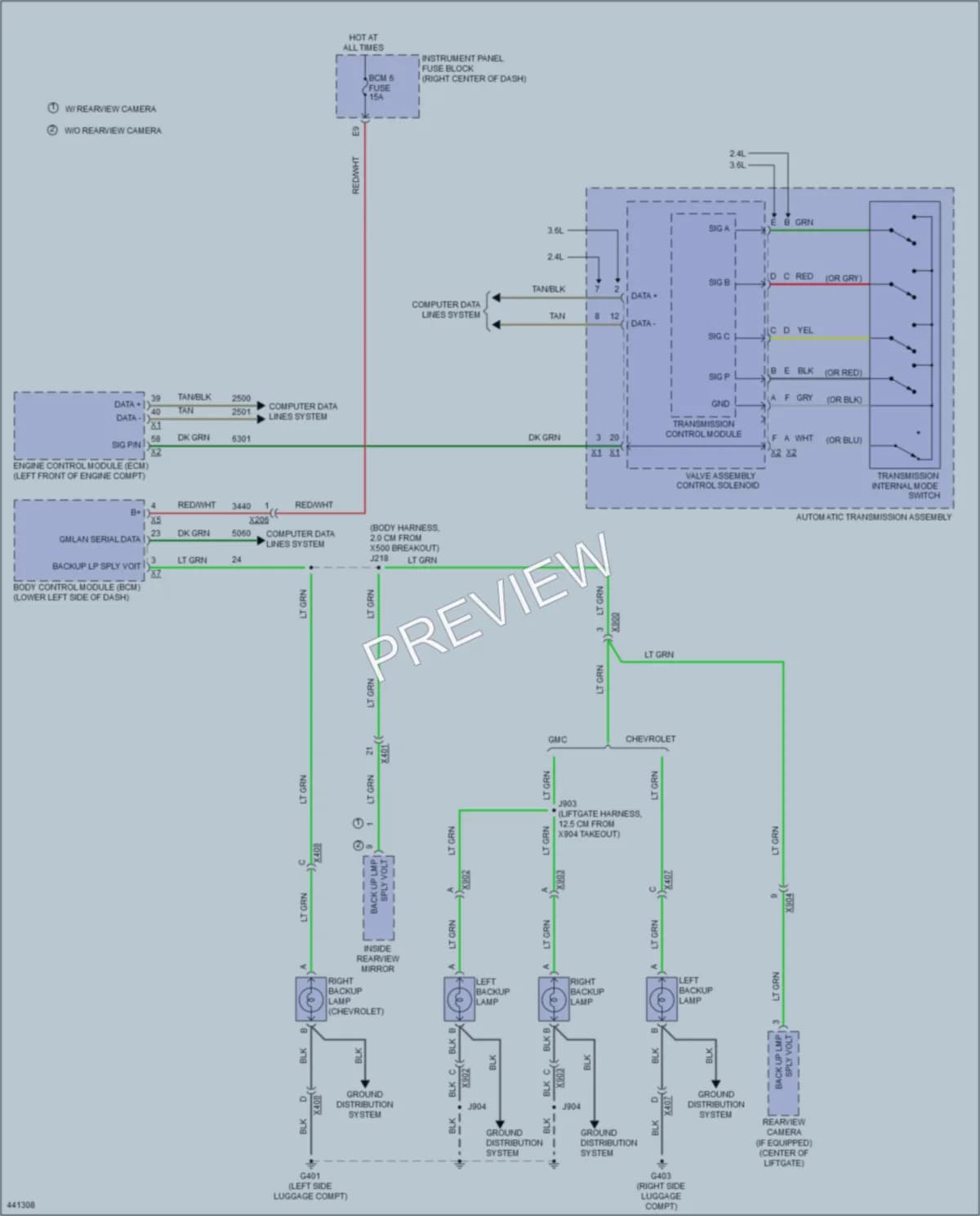 2015 GMC Terrain Exterior Lights wiring diagram preview