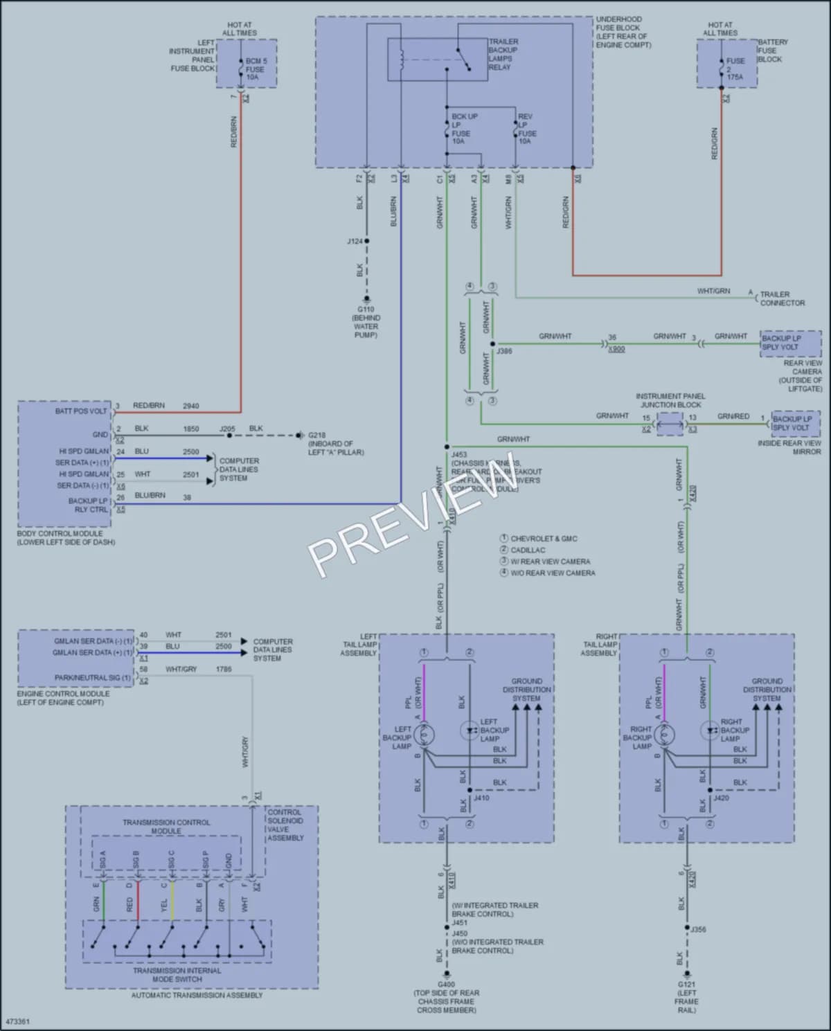 2015 GMC YukonXLDenali Exterior Lights wiring diagram preview