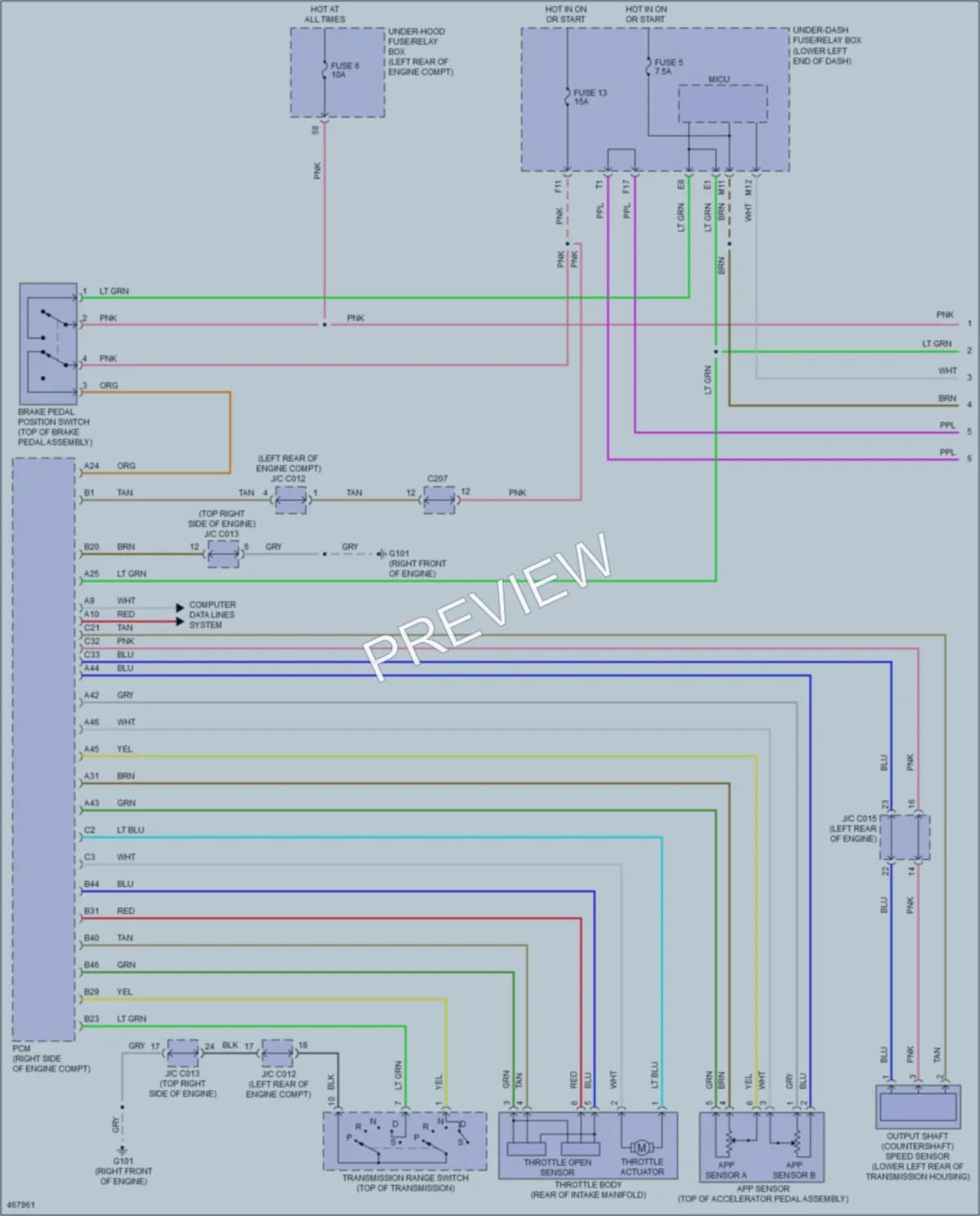 2015 Honda Accord Cruise Control wiring diagram preview