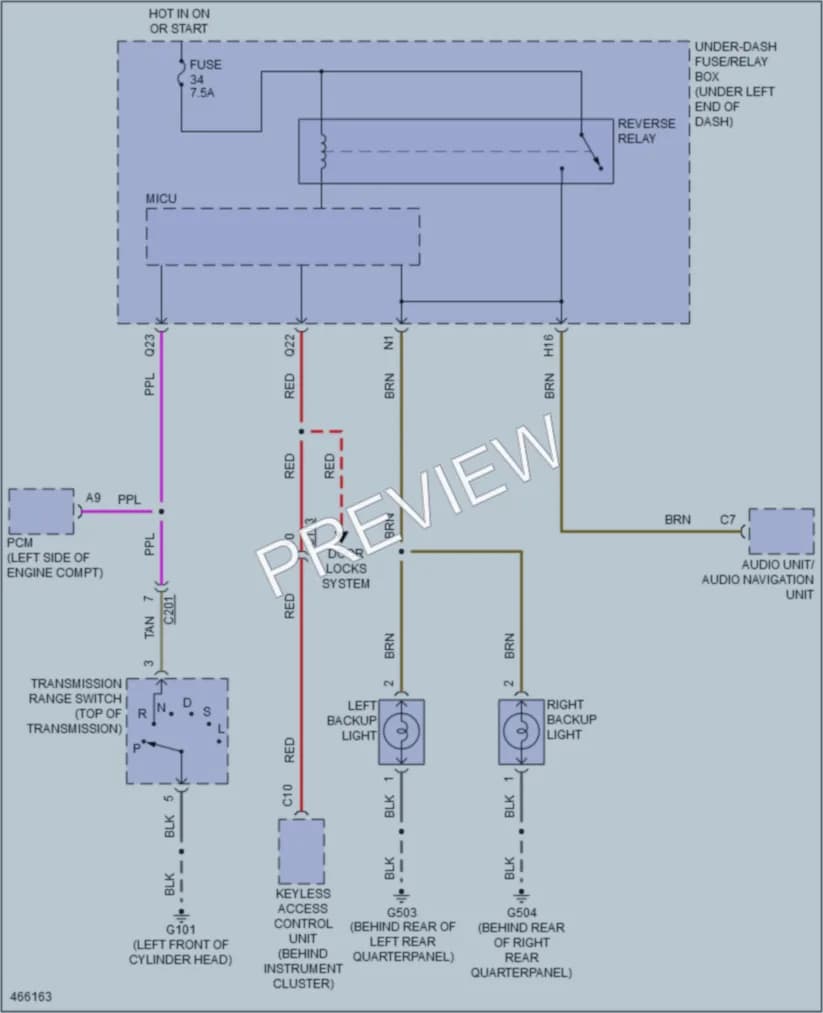 2015 Honda Fit Exterior Lights wiring diagram preview