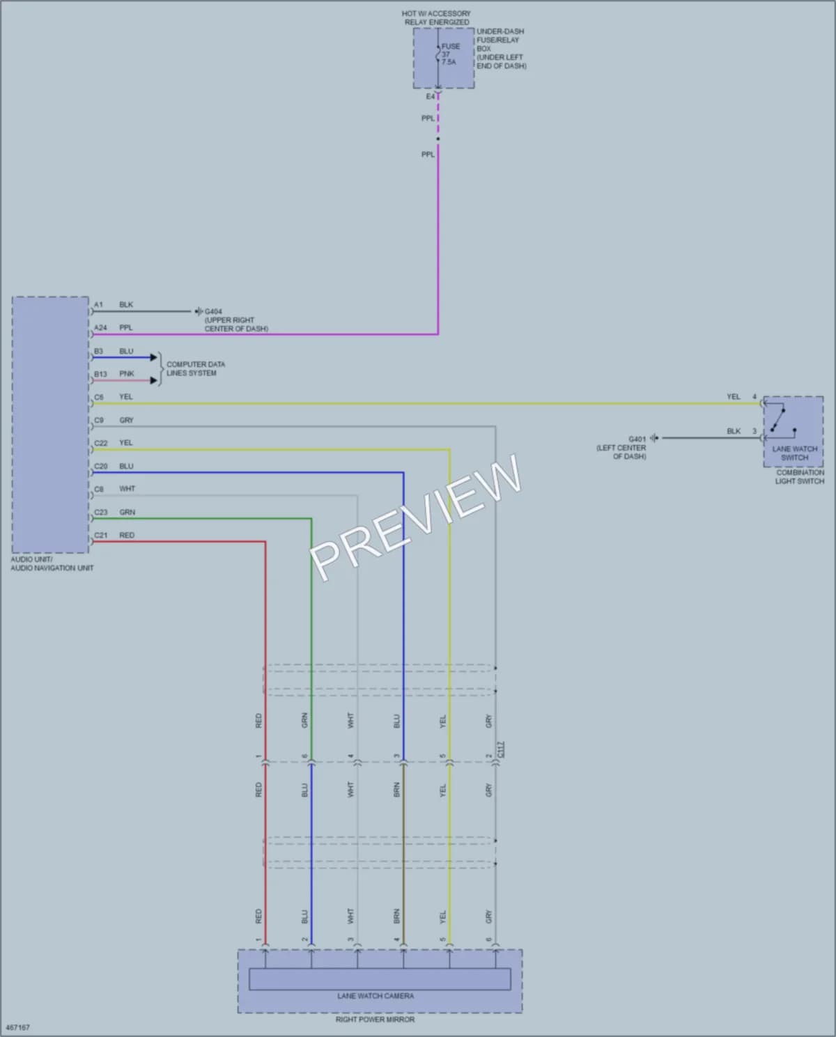 2015 Honda Fit Navigation wiring diagram preview