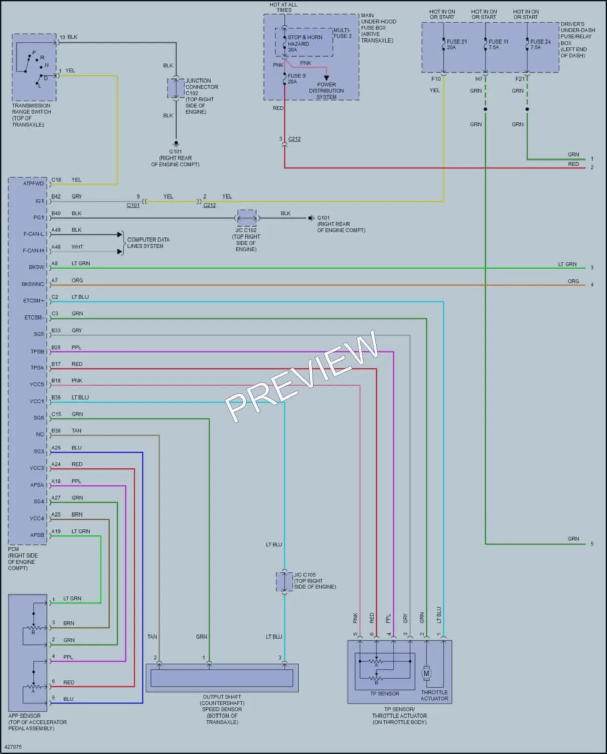 2015 Honda Odyssey Cruise Control wiring diagram preview