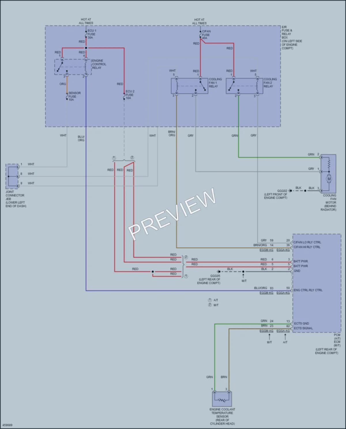 2015 Hyundai Accent Cooling Fan wiring diagram preview
