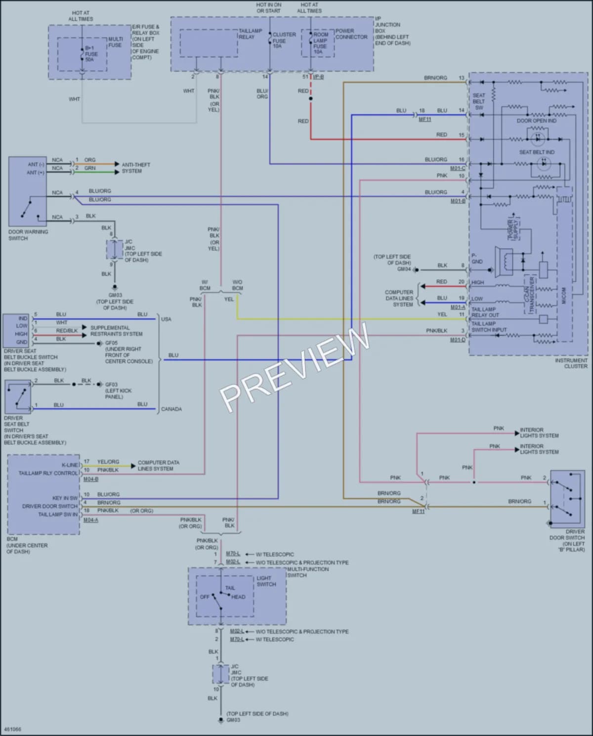 2015 Hyundai Accent Warning Systems wiring diagram preview
