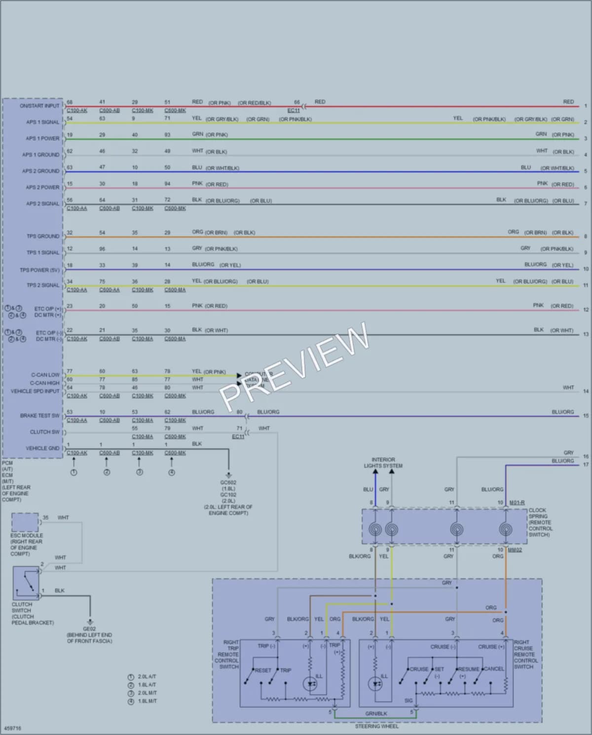 2015 Hyundai Elantra Cruise Control wiring diagram preview