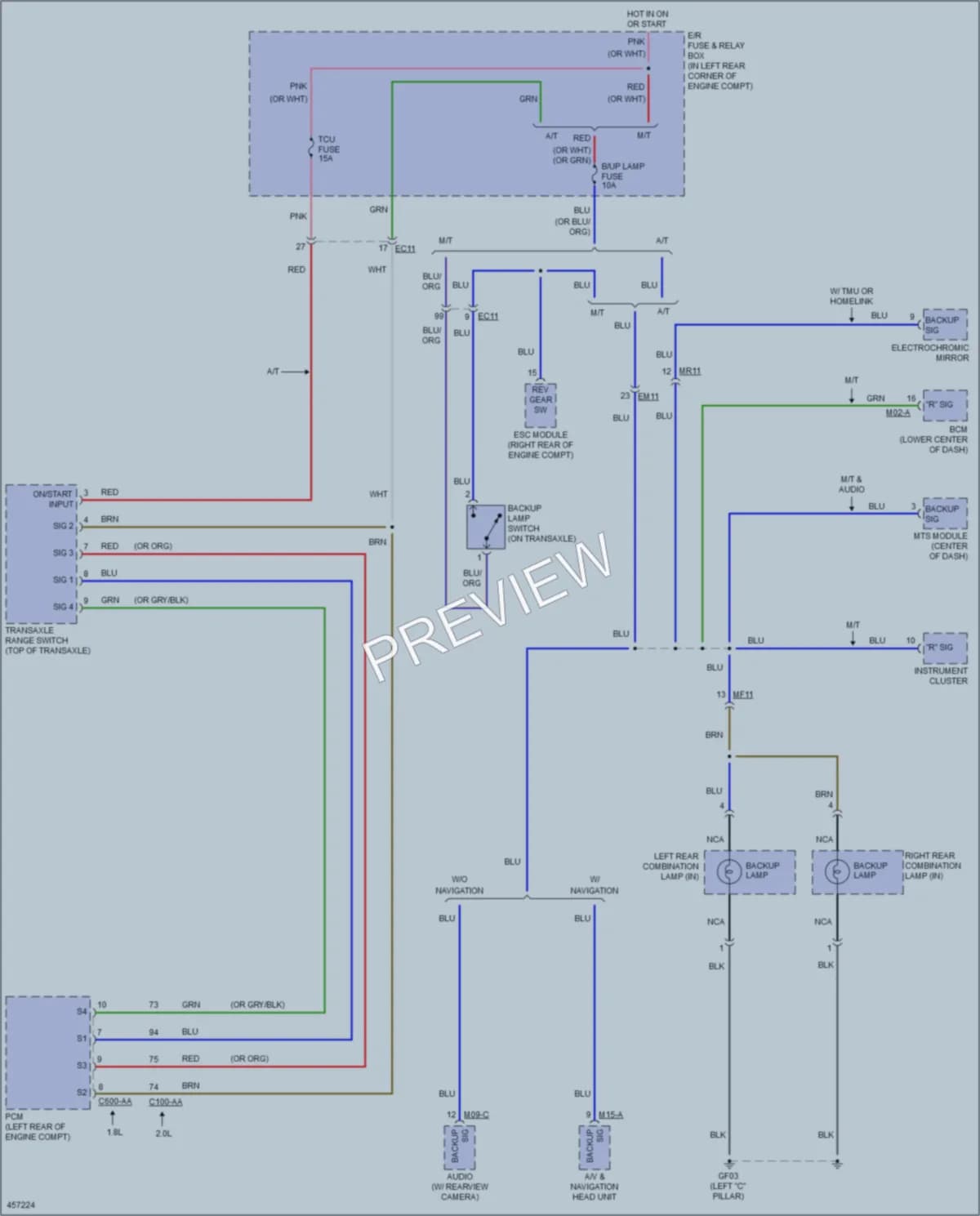 2015 Hyundai Elantra Exterior Lights wiring diagram preview