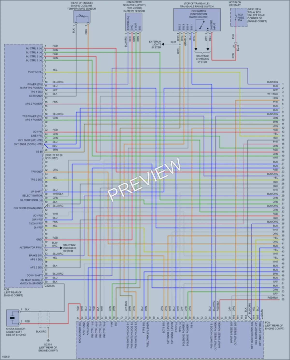 2015 Hyundai ElantraGT Engine Performance wiring diagram preview