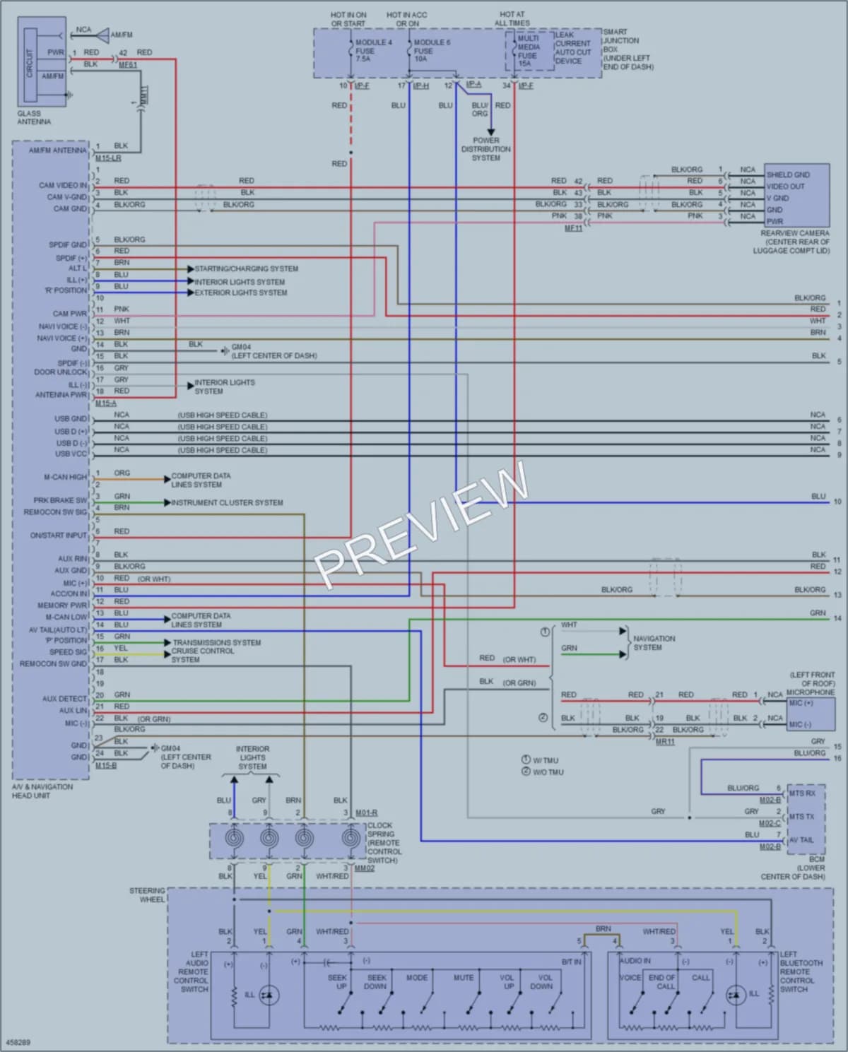 2015 Hyundai ElantraGT Navigation wiring diagram preview