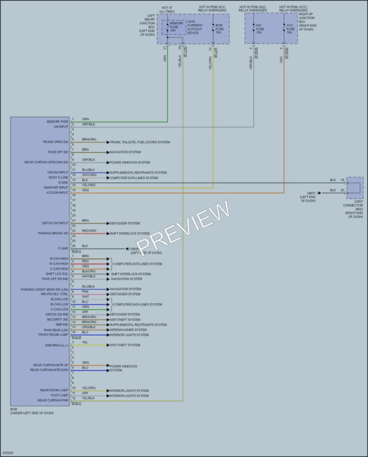 2015 Hyundai Equus Body Control Modules wiring diagram preview